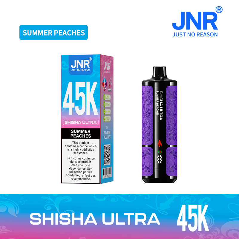 JNR Shisha Ultra 45000 Puffs Rechargeable Disposable Vape with LED Screen