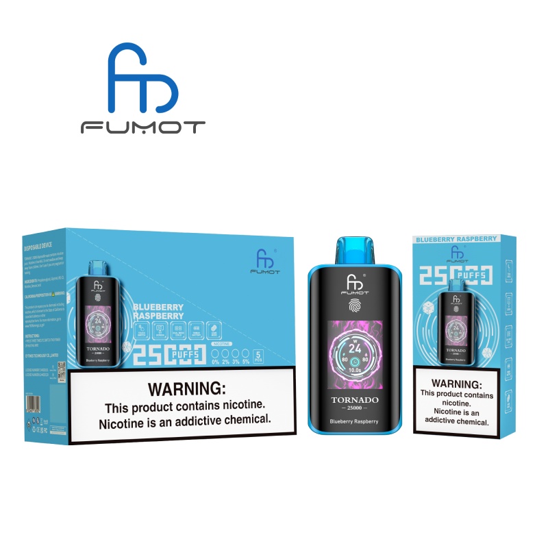 Fumot Tornado 25000 25K Puffs Vape with LED Screen & Adjustable Power