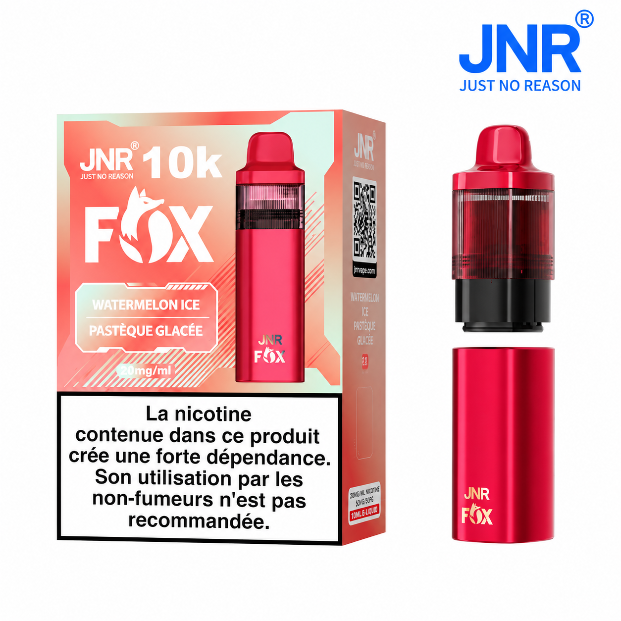 JNR Fox 10000 Puffs Rechargeable Disposable Vape