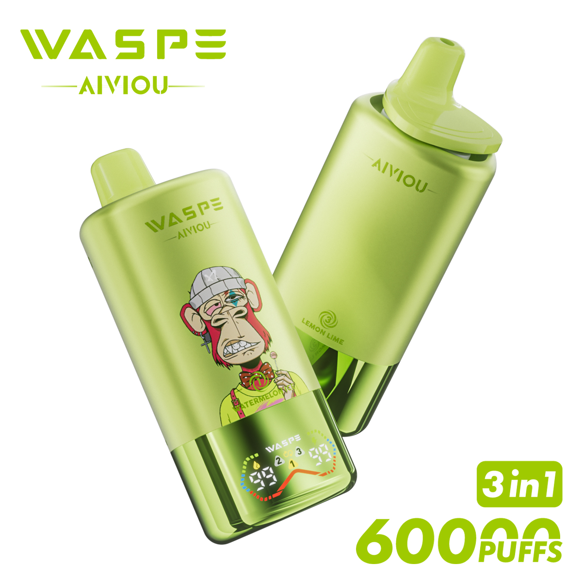 WASPE Triple 60000 Puffs 3in1 60K Disposable Vape